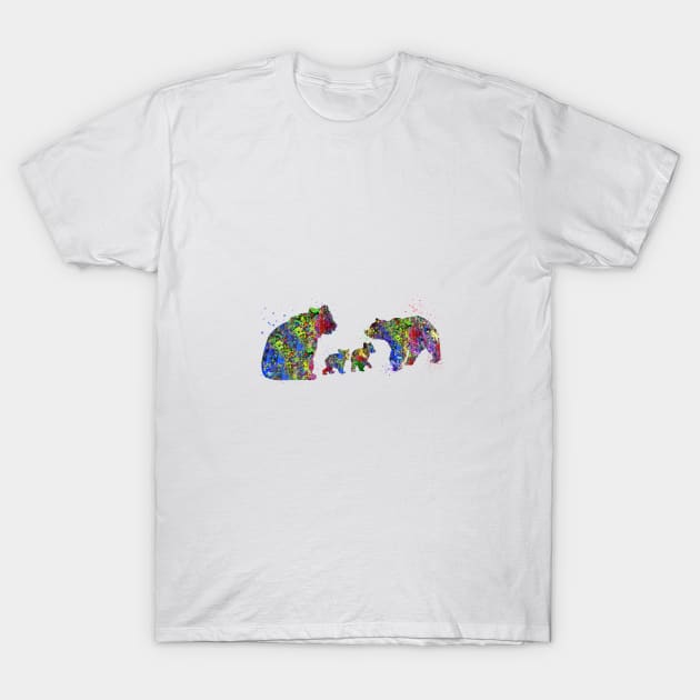 Bear family T-Shirt by RosaliArt